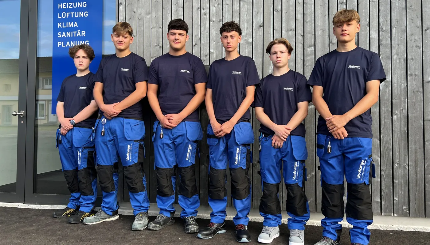 Ausbildungsbeginn für sechs Lernende