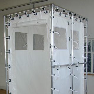 Mobile shower and changing cabins