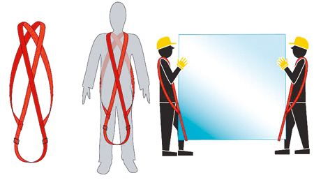 porte glace à sangles "bretelles"