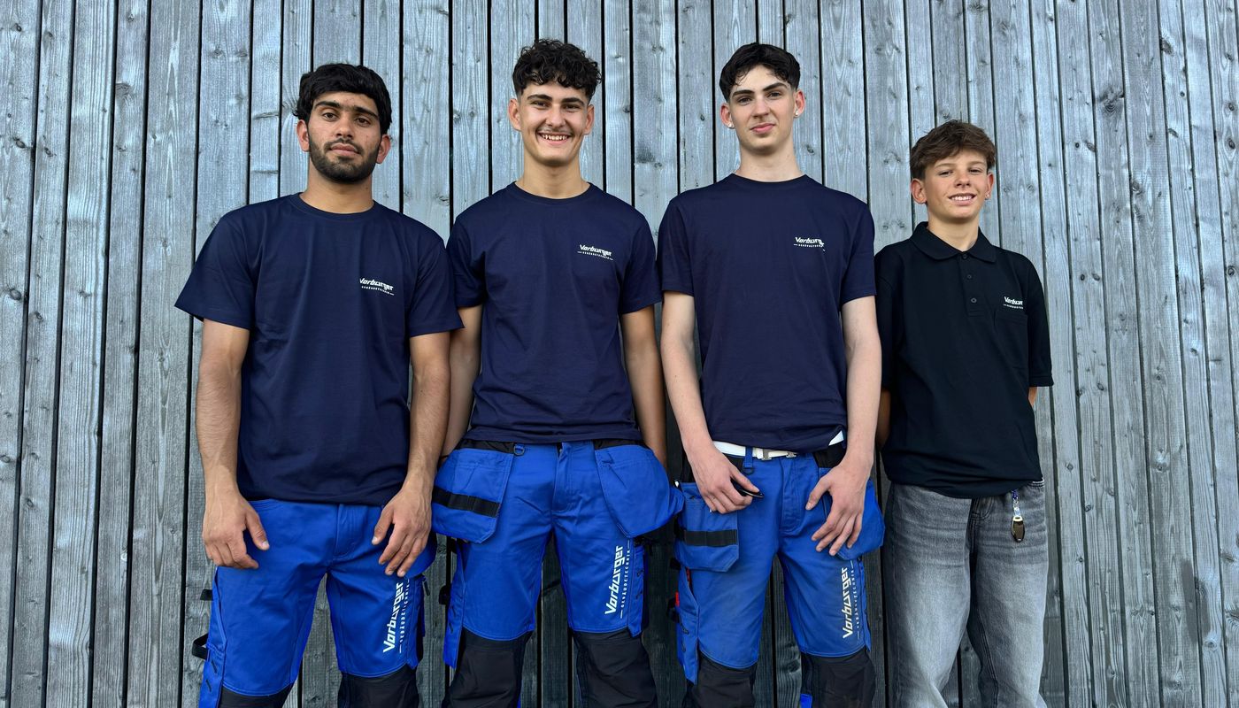 Lehrstart 2025 für vier Lernende