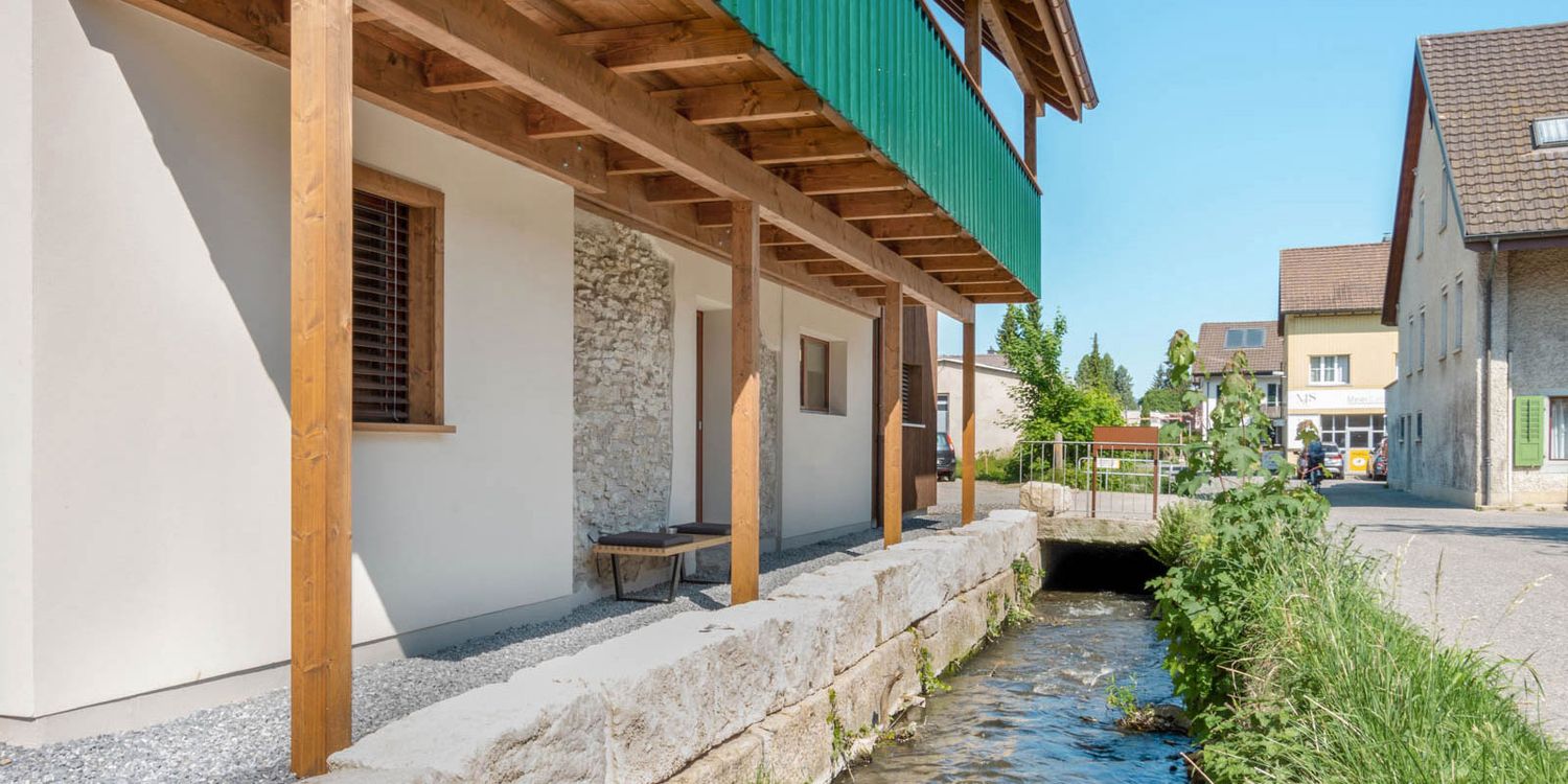 Umbau Haus mit Laube