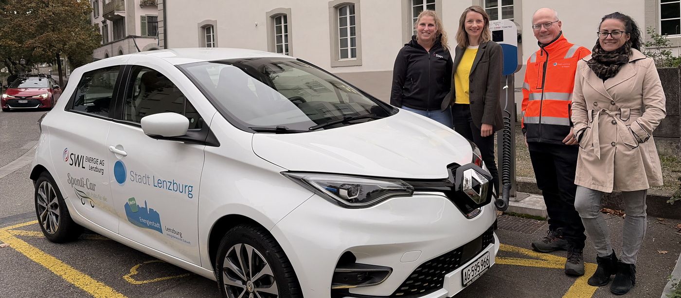 E-Carsharing in Lenzburg jetzt mit Sponti-Car