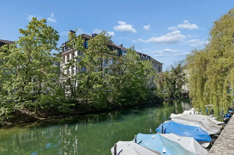 Waterfront Penthouse – Rooftop, AC & Free Parking Am Schanzengraben