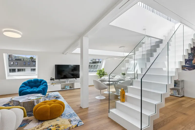 Ikon Penthouse – Rooftop, AC, Lake & Mountain View Fraumünsterstrasse