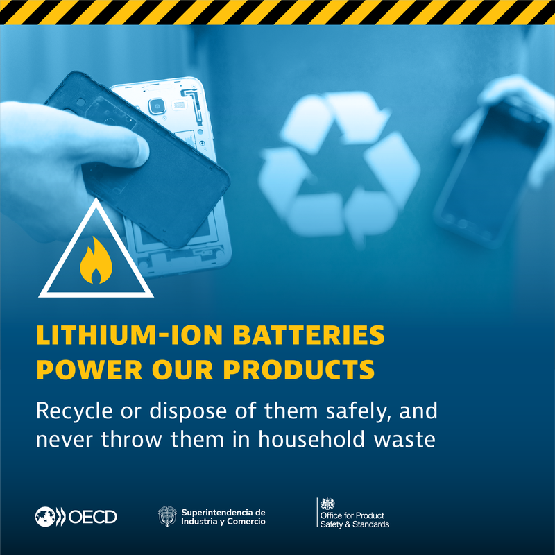 OECD-Kampagne zur Sicherheit von Lithium-Ionen-Batterien