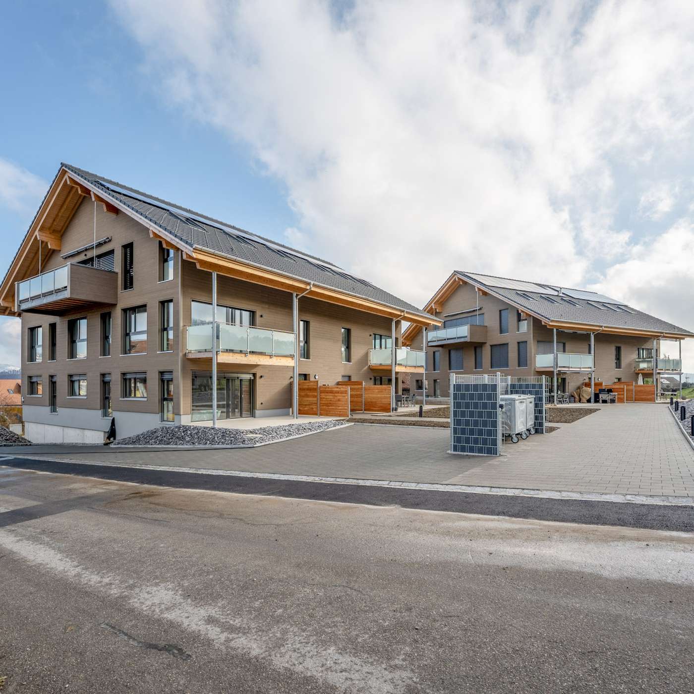 Neubau Mehrfamilienhäuser in Holzbauweise