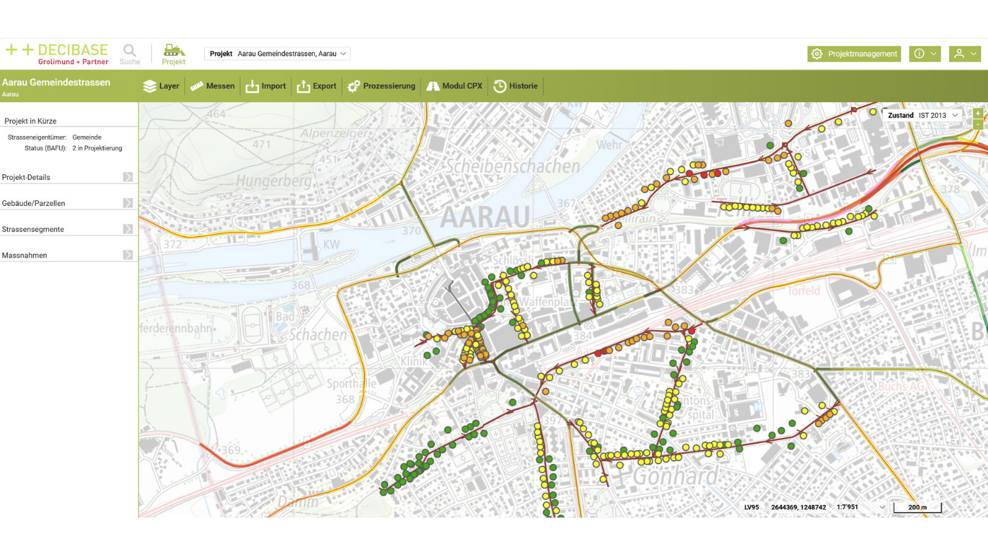 Application durable de la réglementation sur le bruit routier avec DECIBASE