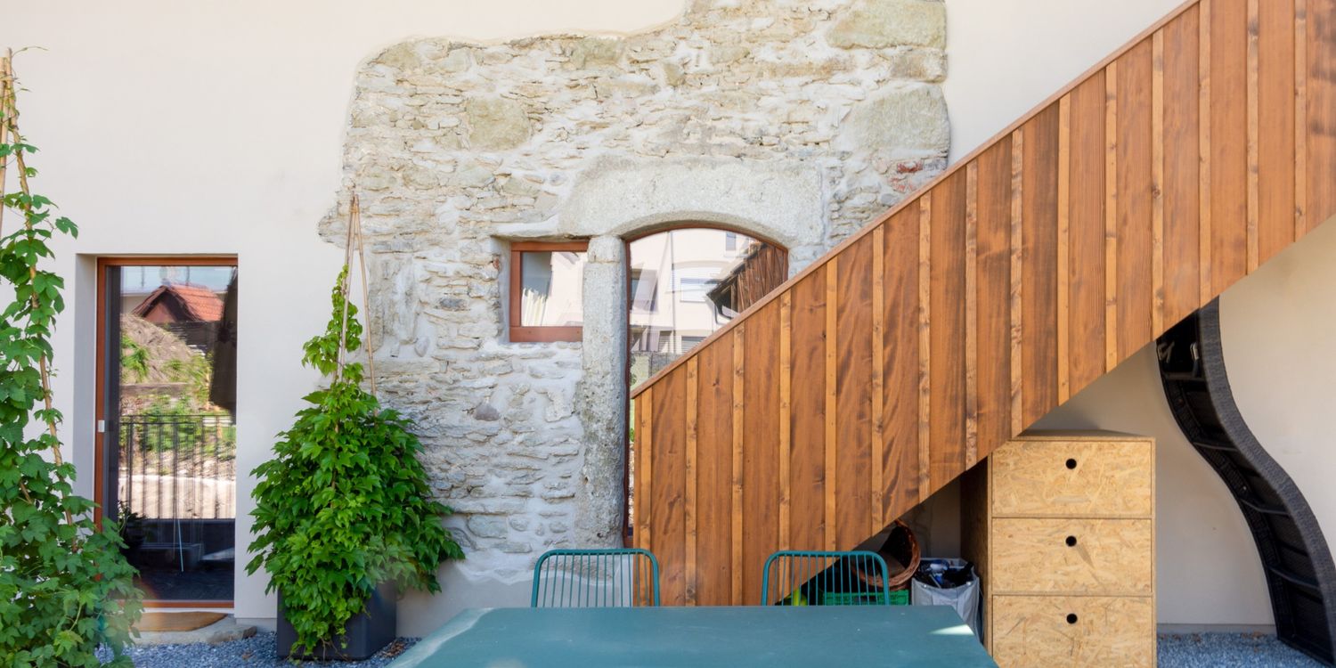 Umbau Haus mit Laube