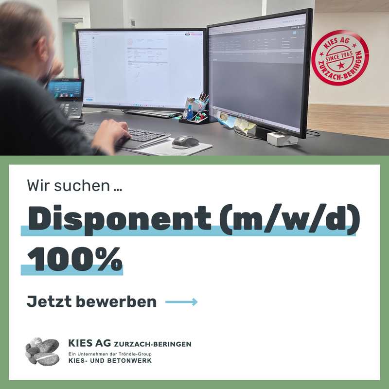 Wir suchen: Disponent (m/w/d) 100%