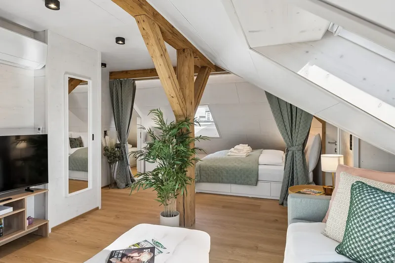 Waterfront Penthouse – Rooftop, AC & Free Parking Am Schanzengraben