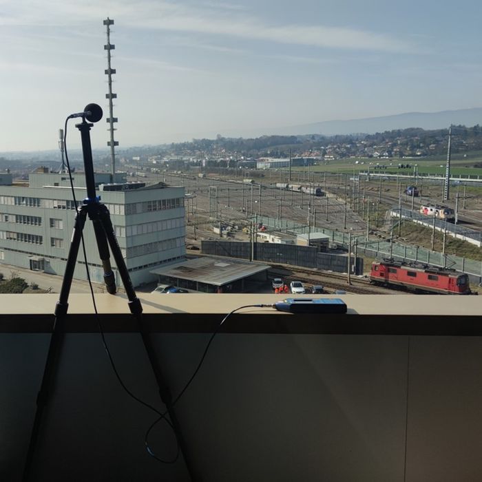 Complex noise situation – G+P measures train noise from Lausanne marshalling yard