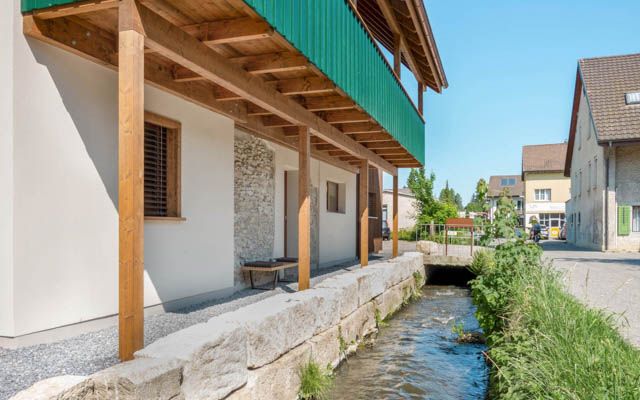 Umbau Haus mit Laube