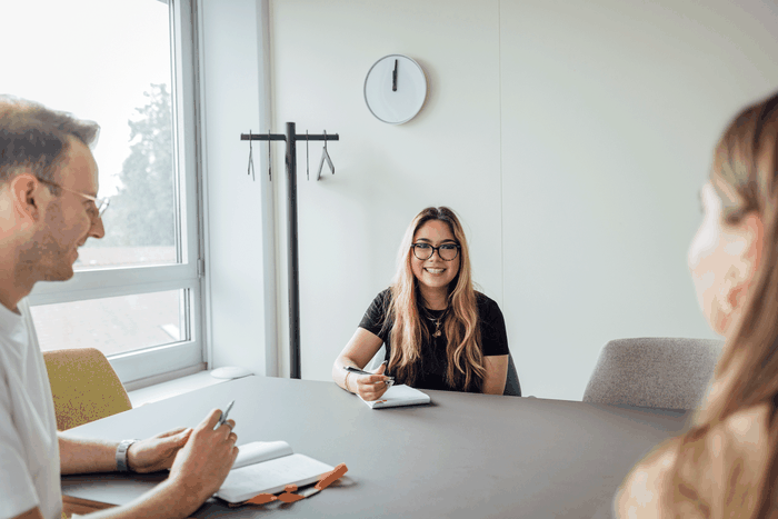 Monatsgespräche während der Ausbildung