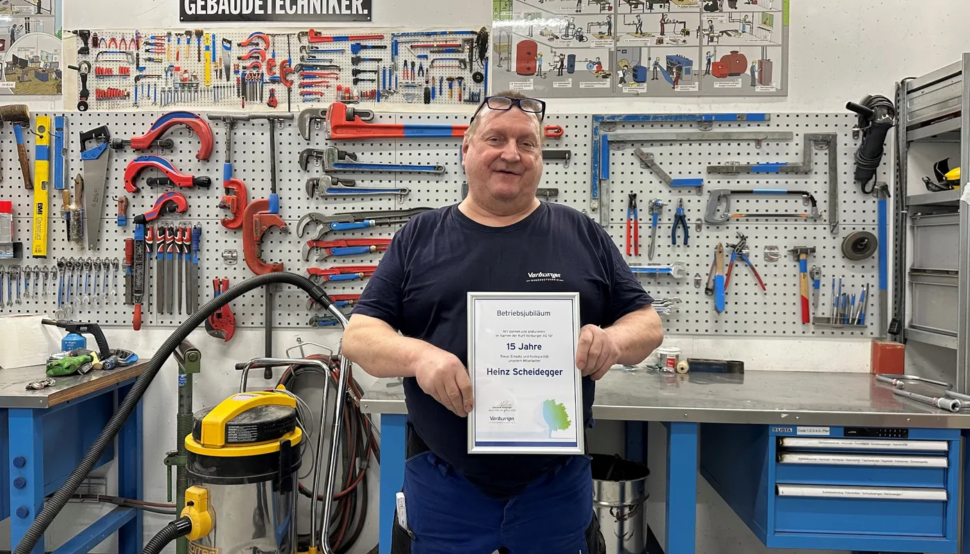 Herzliche Gratulation zum 15-jährigen Jubiläum