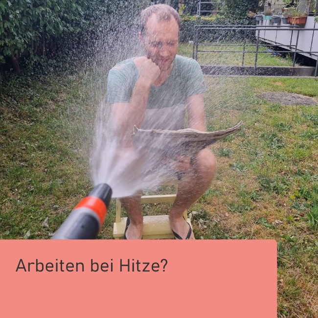 Arbeiten bei Hitze? Bei G+P gehört Abkühlung dazu