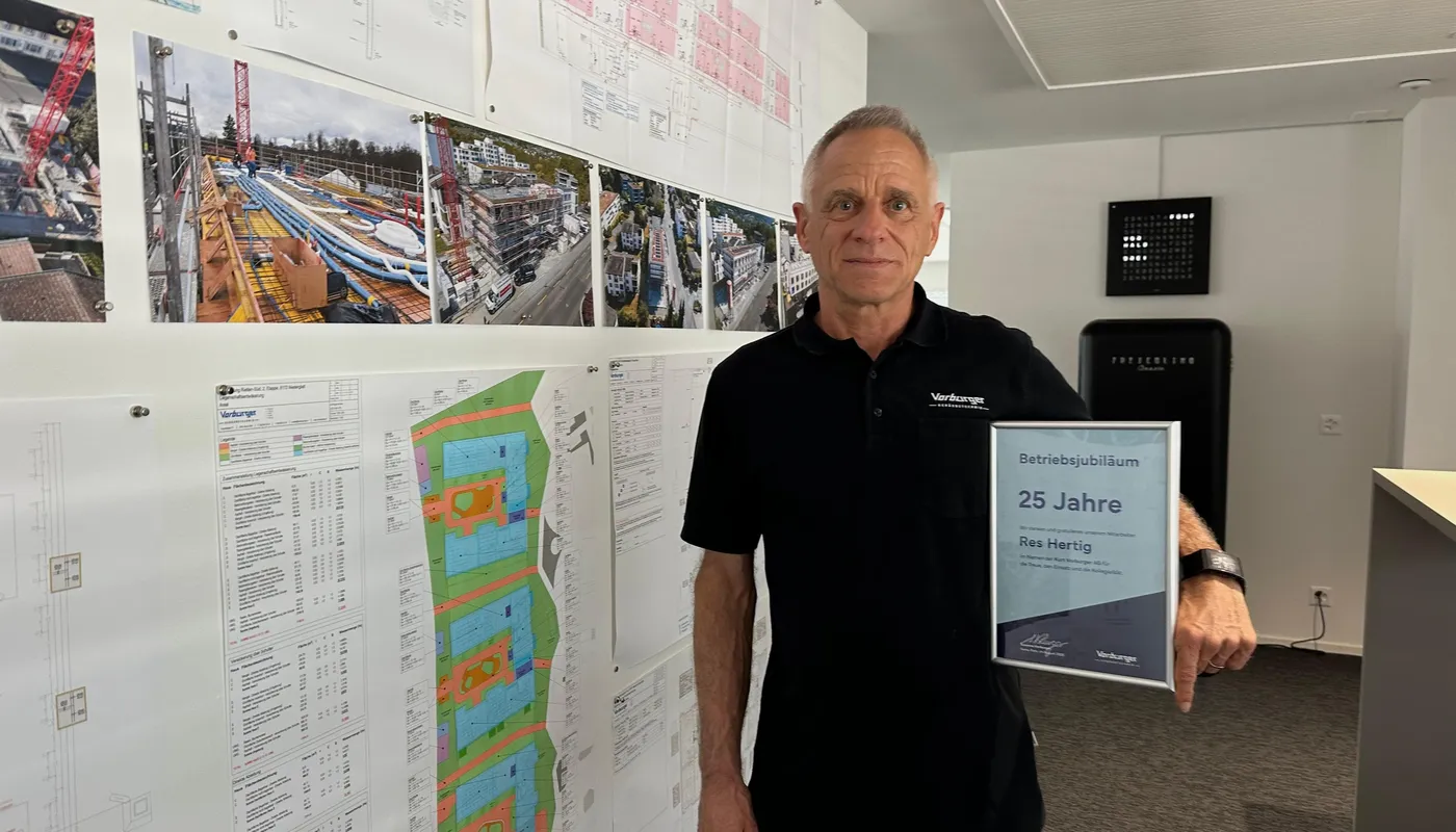 Herzliche Gratulation zum 25-jährigen Jubiläum