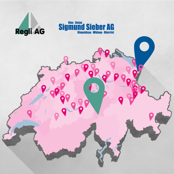 Neu im Presyn Netzwerk: Siegmund Sieber AG und Kies + Beton Regli AG