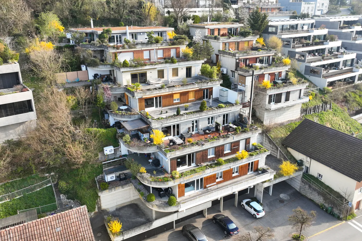 Sanierung 8 Terrassenhäuser in Biberstein