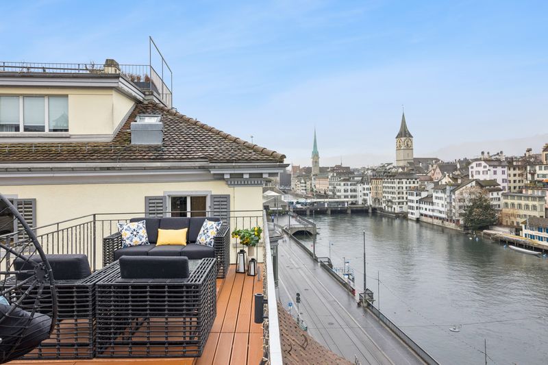 Old Town Diamond Penthouse – Private Rooftop Limmatquai 84