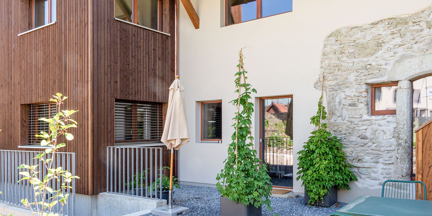 Umbau Haus mit Laube