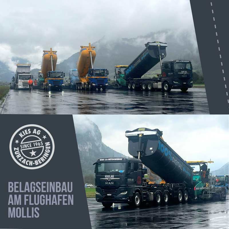 BELAGSEINBAU AM FLUGHAFEN MOLLIS