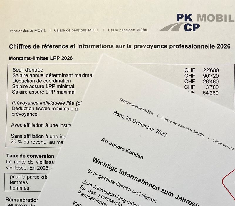 Pensionskasse: Wichtige Informationen