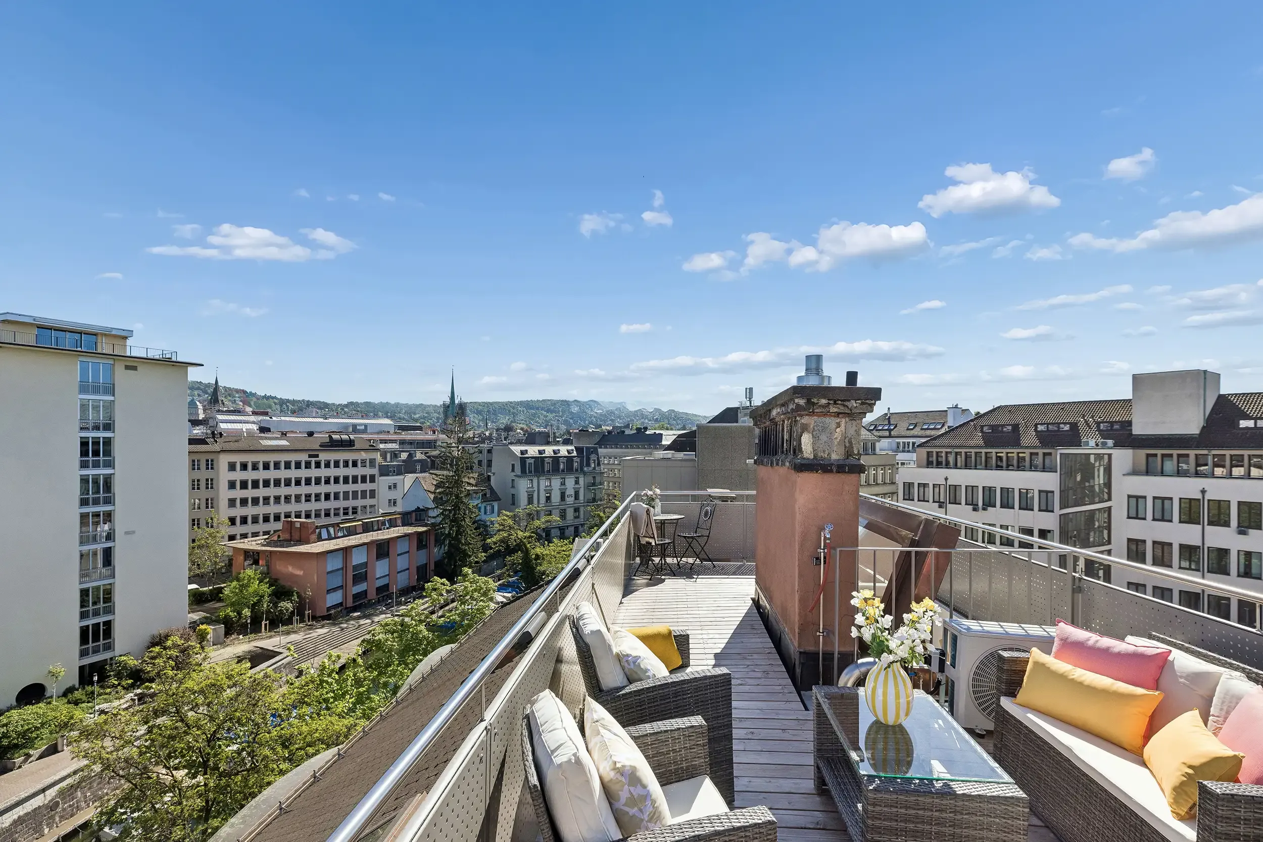 Waterfront Penthouse – Rooftop, AC & Free Parking Am Schanzengraben