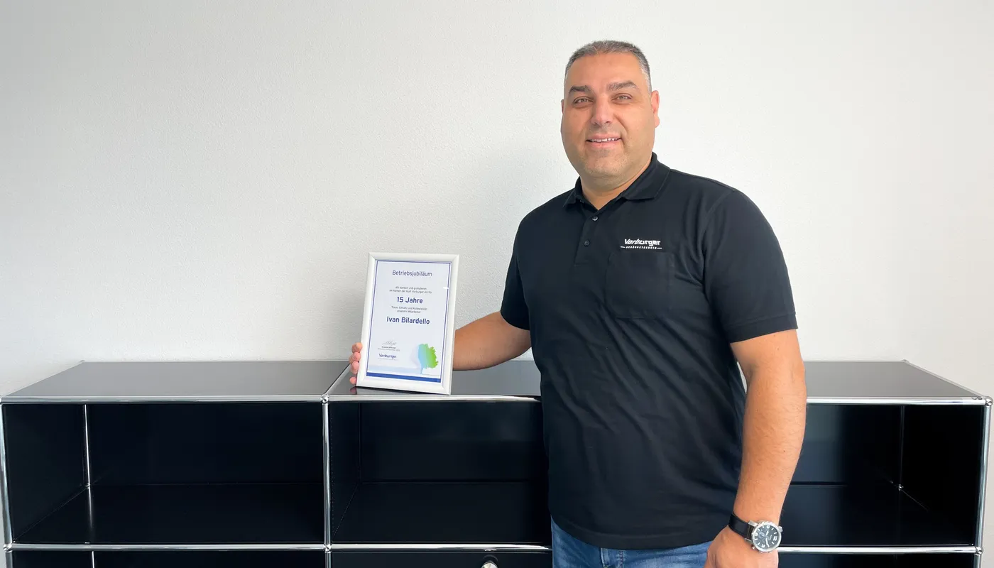 Herzliche Gratulation zum 15-jährigen Jubiläum