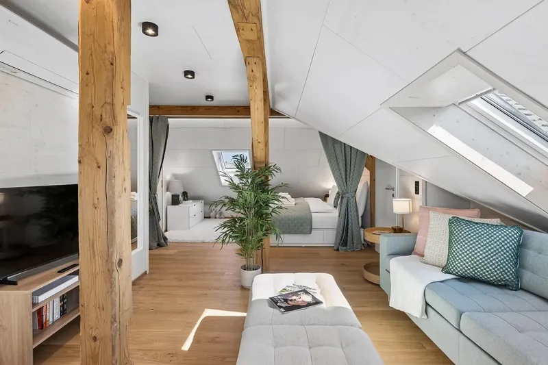 Waterfront Penthouse – Rooftop, AC & Free Parking Am Schanzengraben