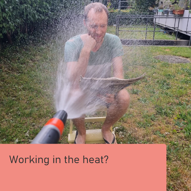 Working in the heat? At G+P, cooling off is part of it