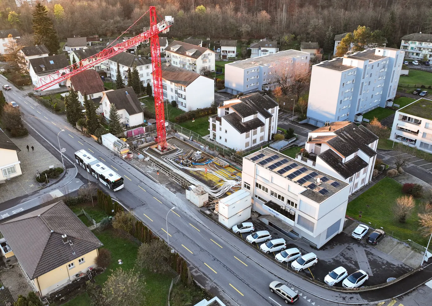 Einlegearbeiten an unserem Neubau