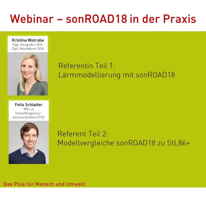 Webinar on sonROAD18 in Practice - Opportunities & Challenges in Noise Modeling.