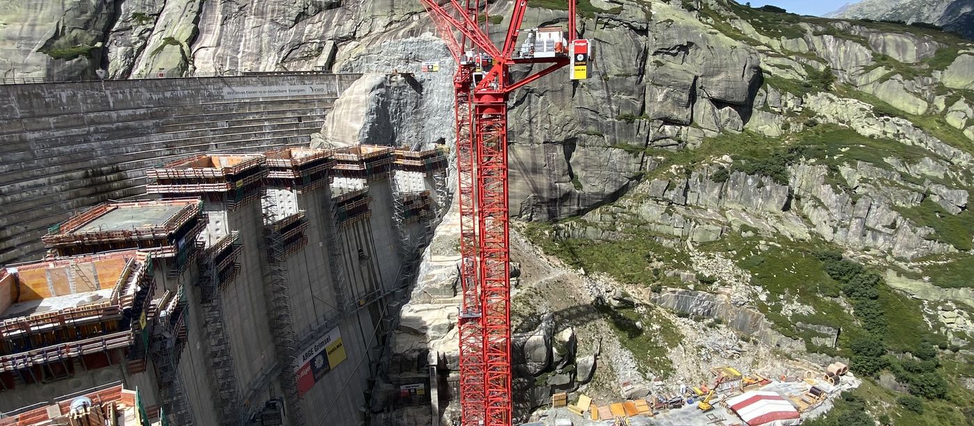 Des cendres volantes pour le chantier du barrage du Grimsel (Suisse)