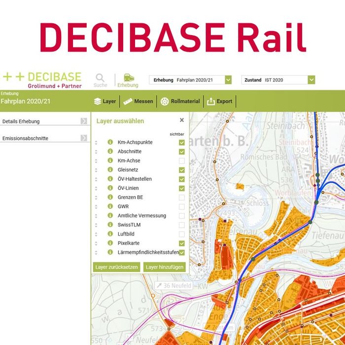 Decibase RAIL - l'avenir de la base de données sur le bruit ferroviaire