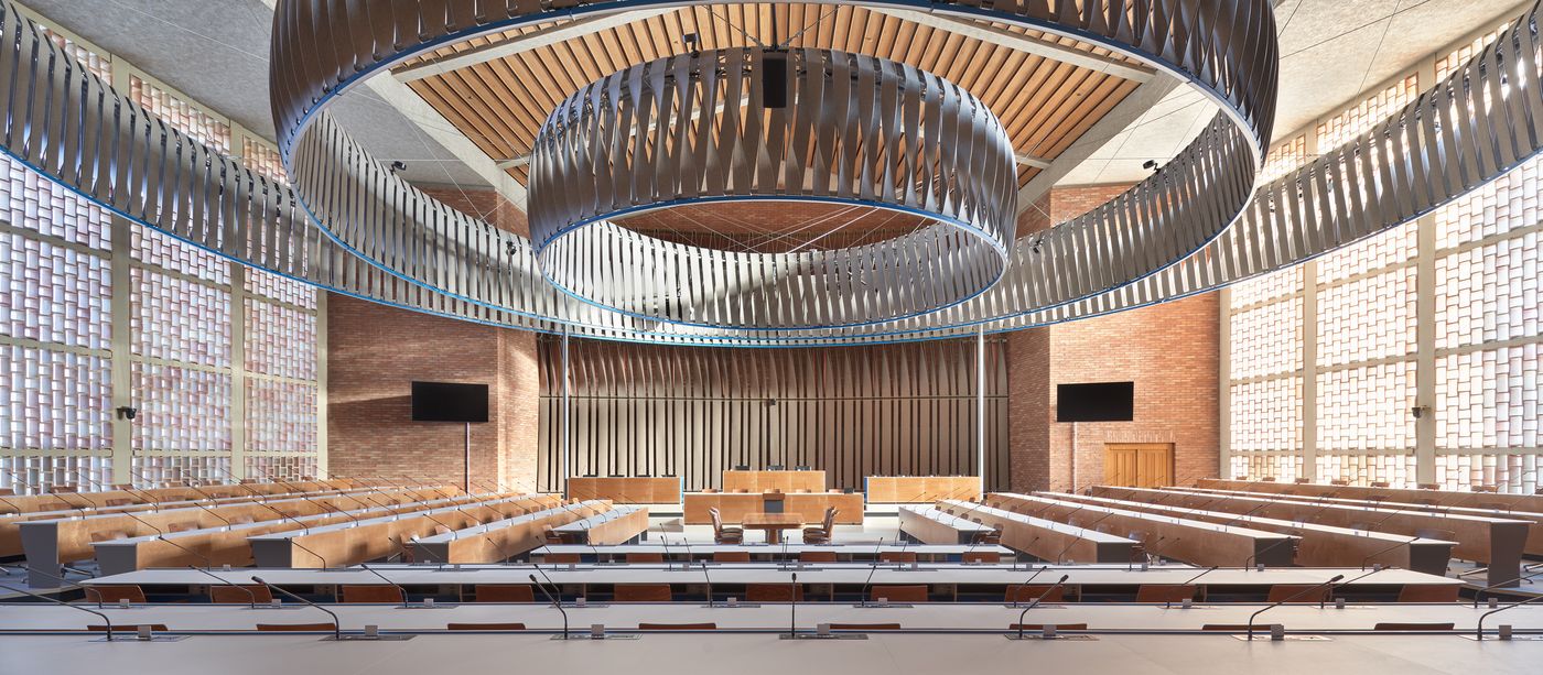 Felt in Zurich's temporary council chamber - and everyone is thrilled