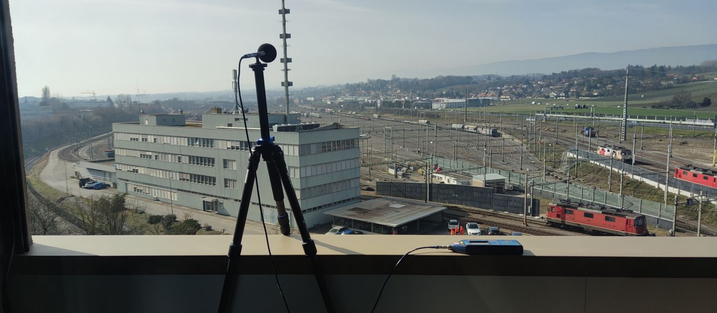 Complex noise situation – G+P measures train noise from Lausanne marshalling yard